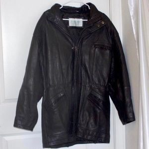 Vintage Skins by Tora Soft Leather Parka / Utility Jacket